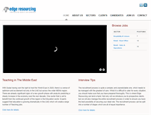 Tablet Screenshot of edgeresourcing.com